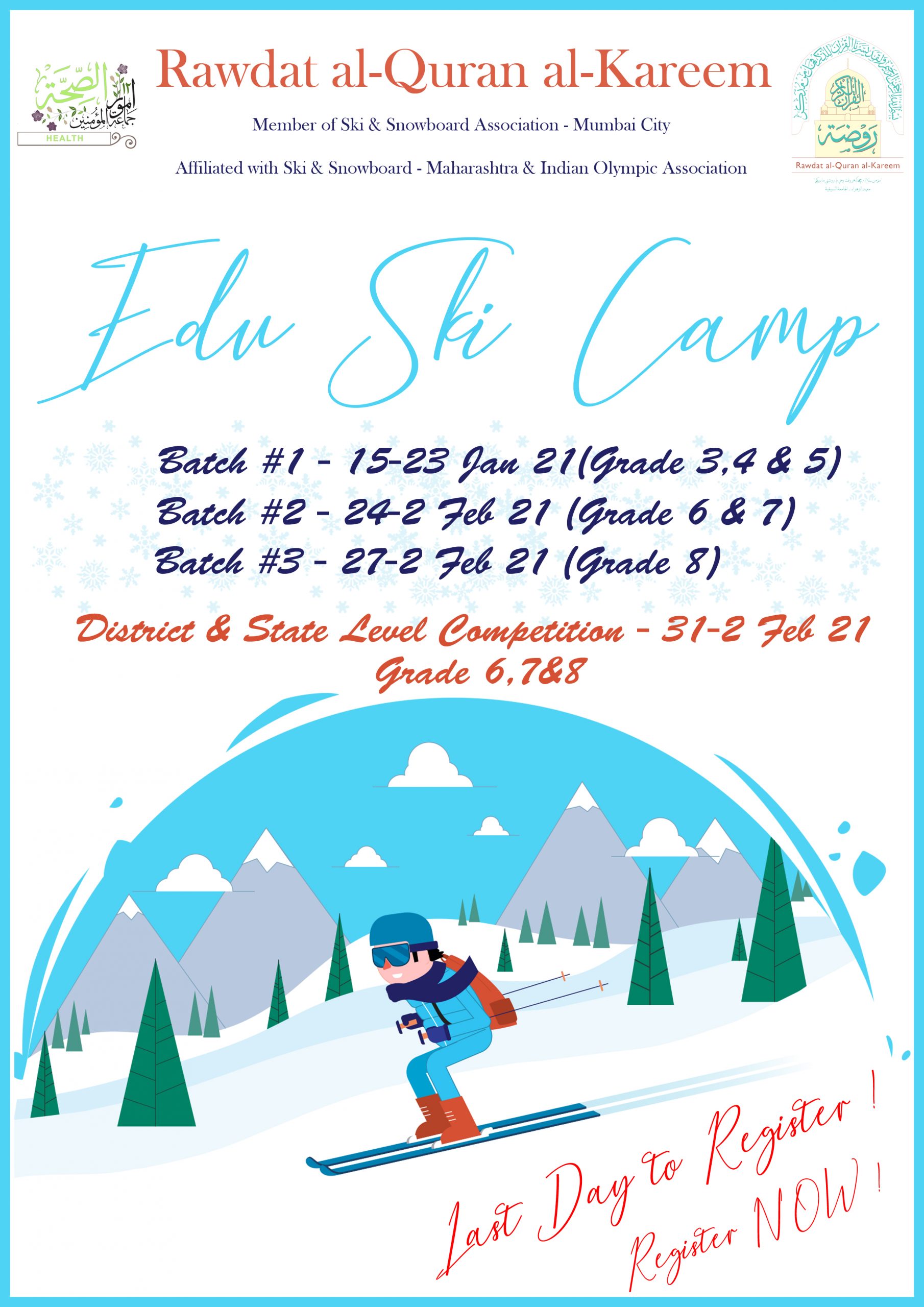 Edu Ski Camp - Last Day to register